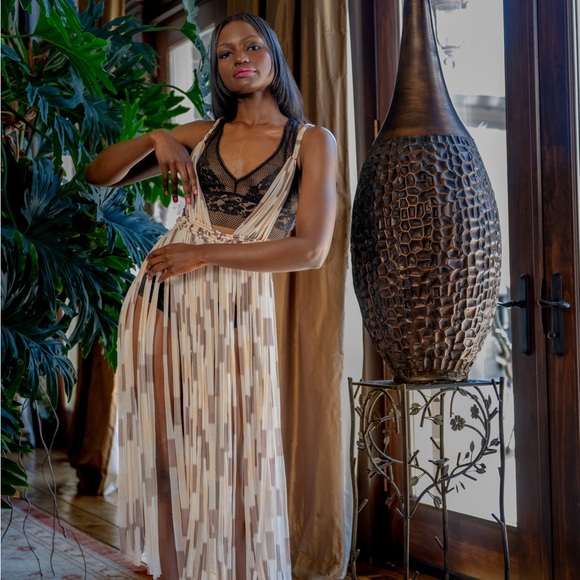 Handmade Macramé Dress GoodVibeGoda Original Piece - Picture 7 of 16